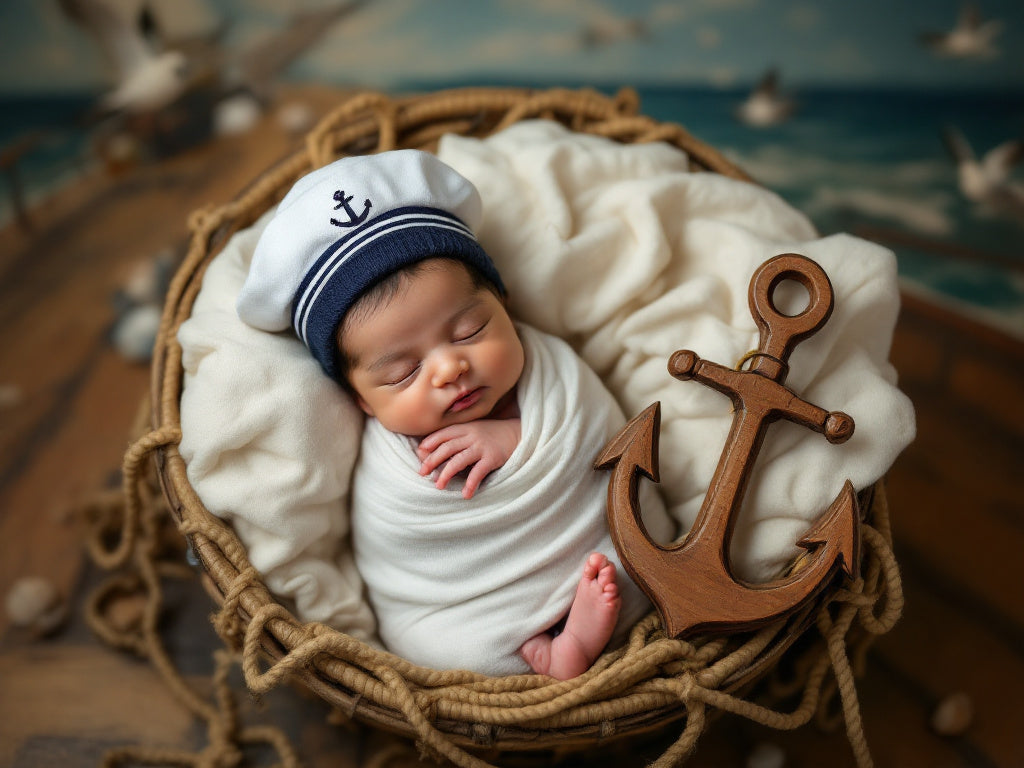 Newborn Boy(0-6 Months) AI Photoshoot: 10 High Quality, Ultra Realistic AI Generated Photos of Your Son