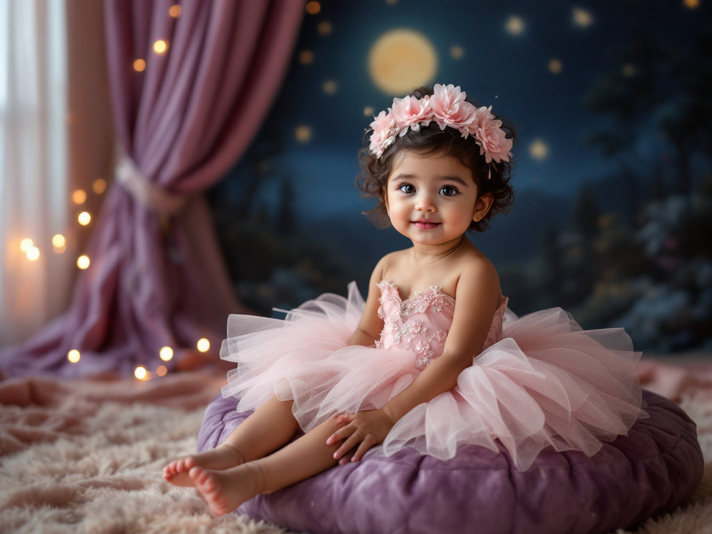 Infant Girl (6-12 Months) AI Photoshoot: 10 High-Quality, Ultra-Realistic AI-Generated Photos of Your Little Princess